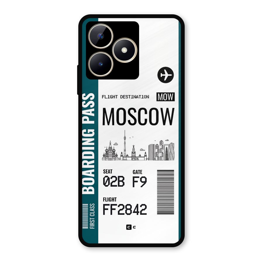 Moscow Boarding Pass Metal Back Case for Realme C53