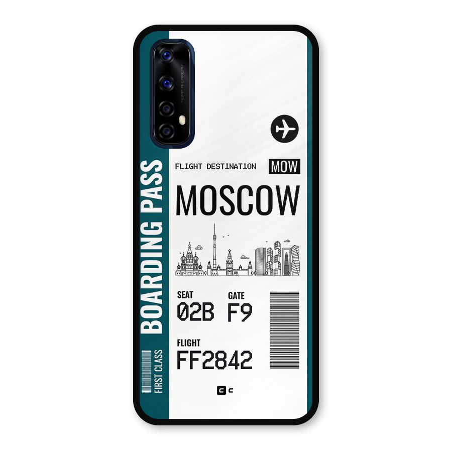 Moscow Boarding Pass Metal Back Case for Realme Narzo 20 Pro