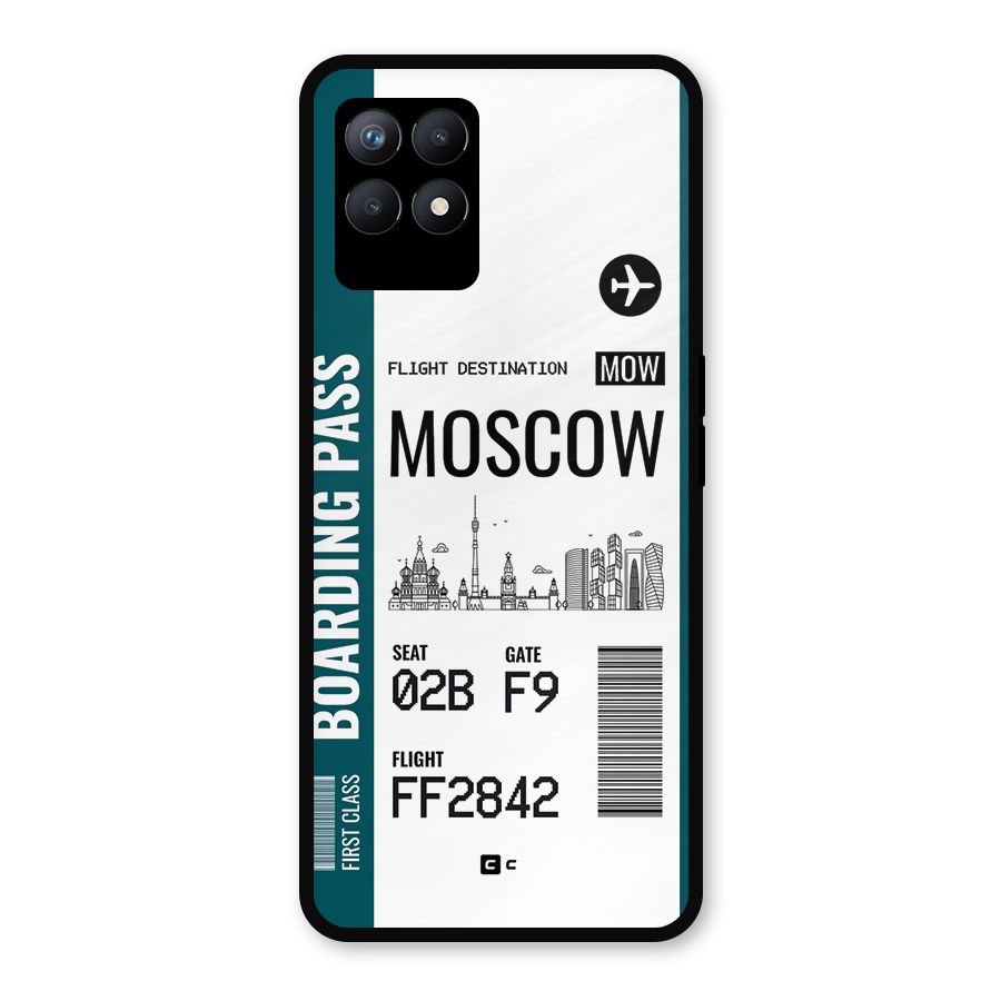 Moscow Boarding Pass Metal Back Case for Realme Narzo 50