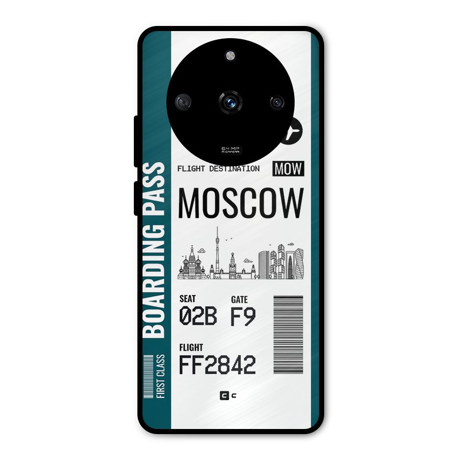 Moscow Boarding Pass Metal Back Case for Realme Narzo 60 5G
