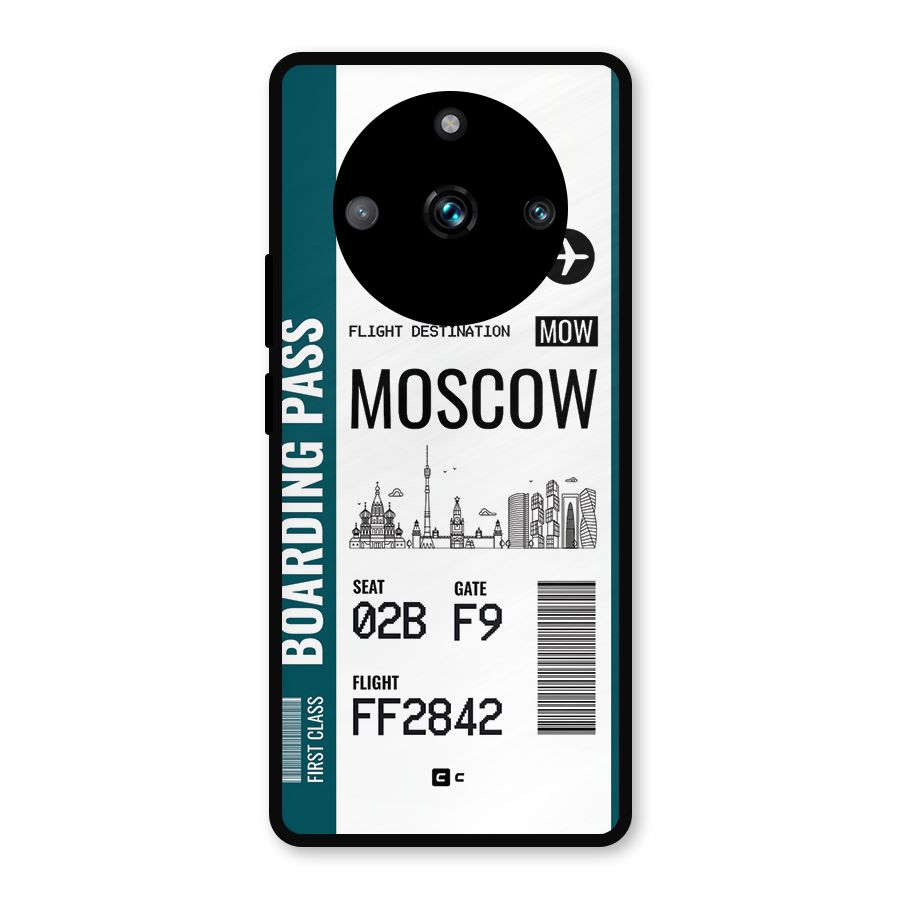 Moscow Boarding Pass Metal Back Case for Realme Narzo 60 Pro