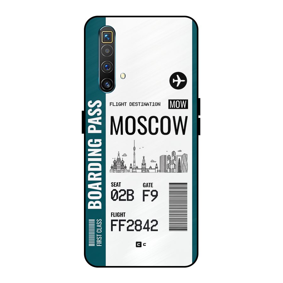 Moscow Boarding Pass Metal Back Case for Realme X3 SuperZoom