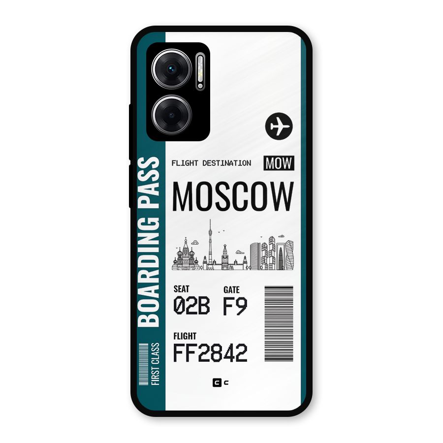 Moscow Boarding Pass Metal Back Case for Redmi 11 Prime 5G