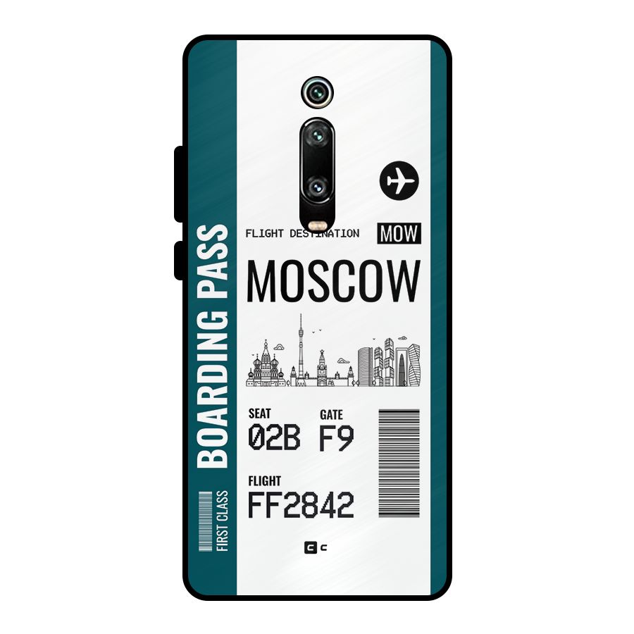 Moscow Boarding Pass Metal Back Case for Redmi K20