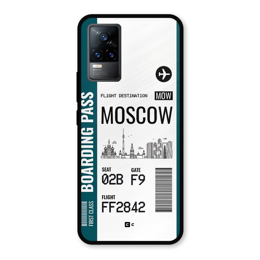 Moscow Boarding Pass Metal Back Case for Vivo Y73