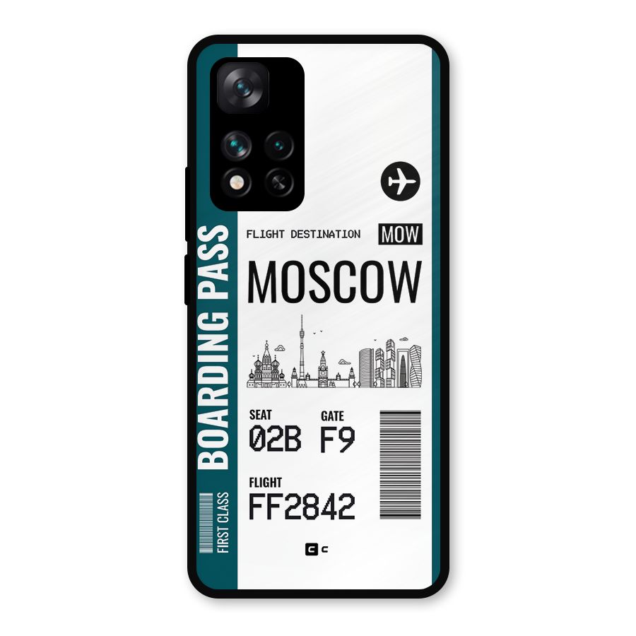 Moscow Boarding Pass Metal Back Case for Xiaomi 11i Hypercharge 5G