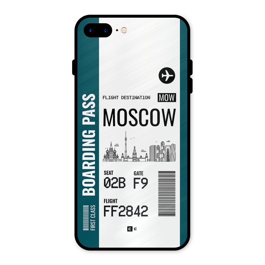 Moscow Boarding Pass Metal Back Case for iPhone 7 Plus