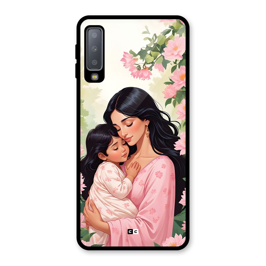 Mother Love Glass Back Case for Galaxy A7 (2018)