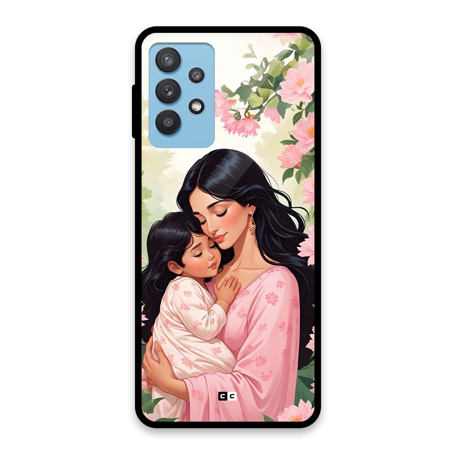Mother Love Glass Back Case for Galaxy M32 5G