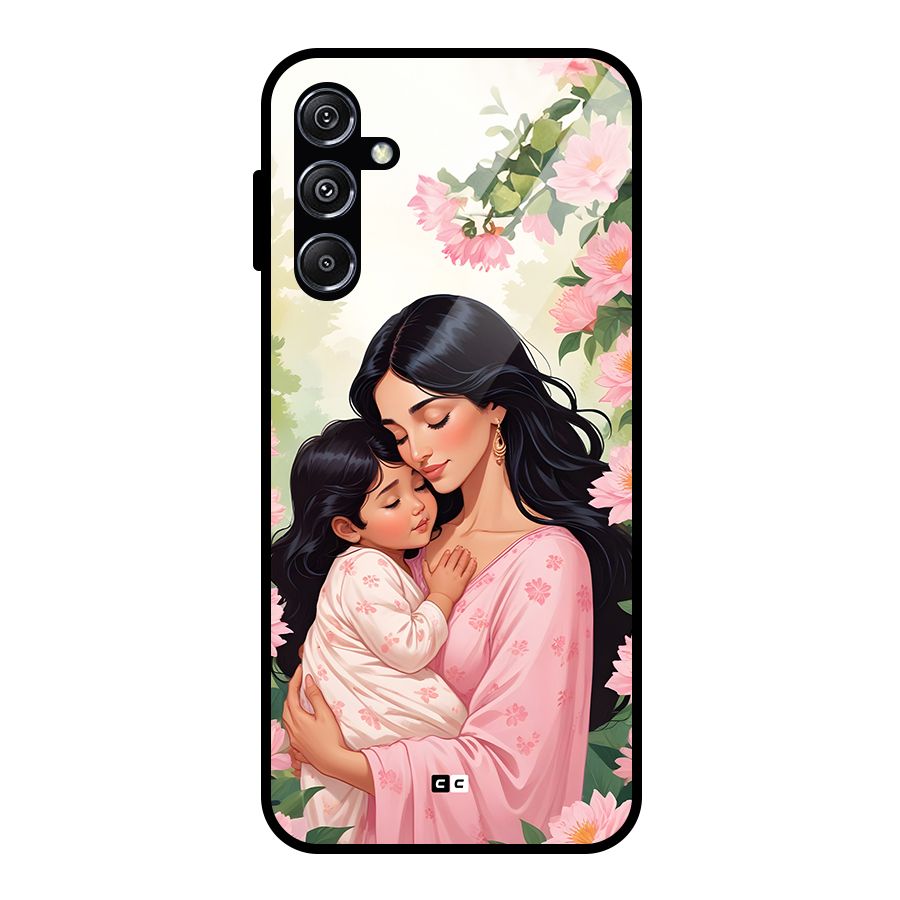 Mother Love Glass Back Case for Galaxy M34 5G