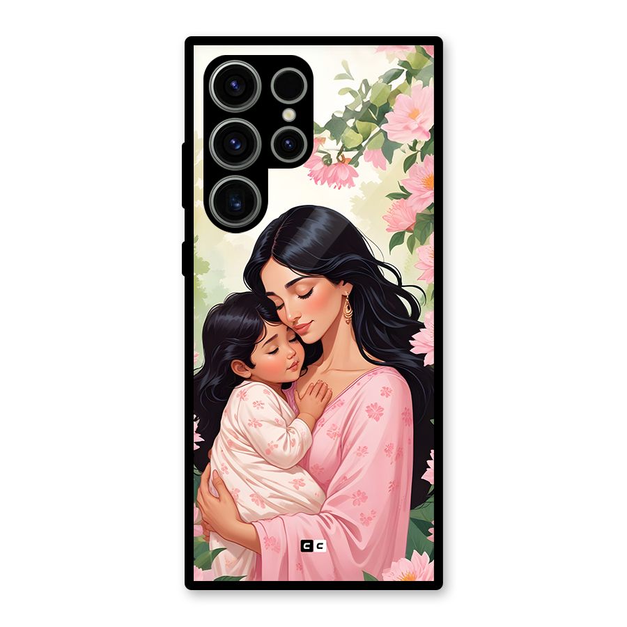 Mother Love Glass Back Case for Galaxy S23 Ultra