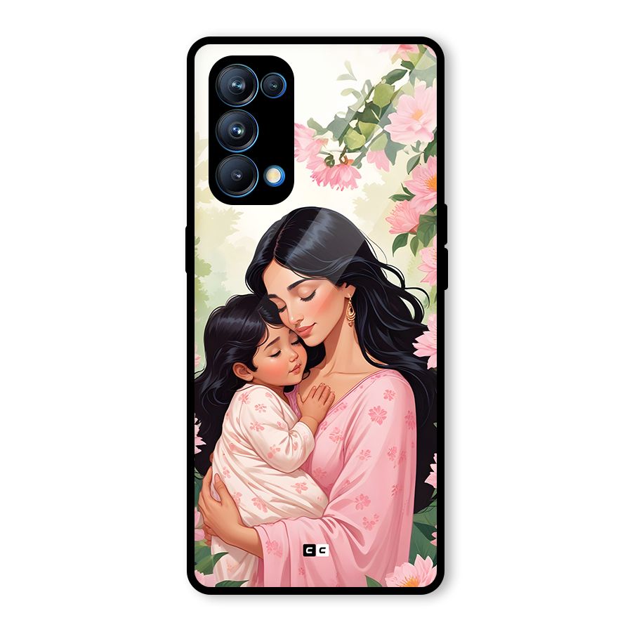 Mother Love Glass Back Case for Oppo Reno5 Pro 5G