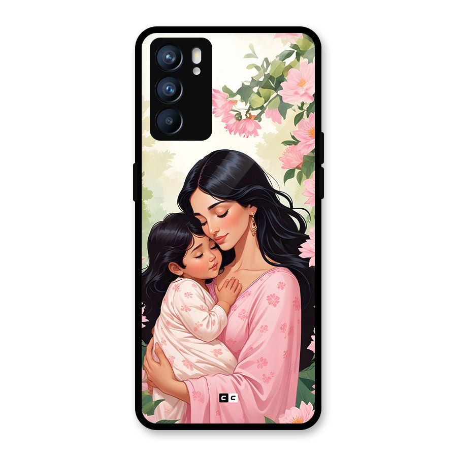 Mother Love Glass Back Case for Oppo Reno6 5G