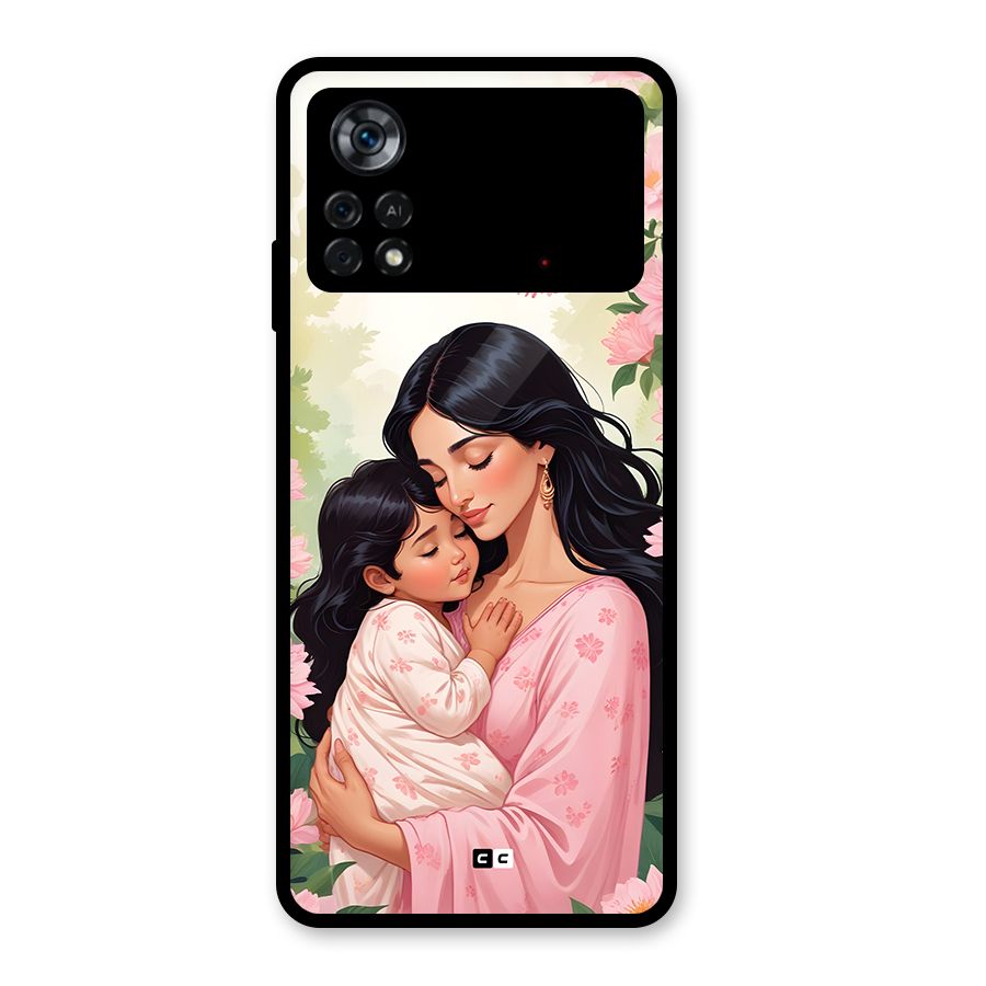 Mother Love Glass Back Case for Poco X4 Pro 5G