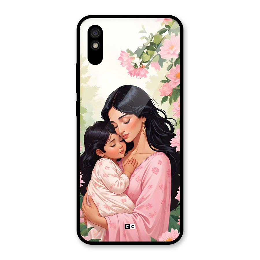 Mother Love Glass Back Case for Redmi 9i