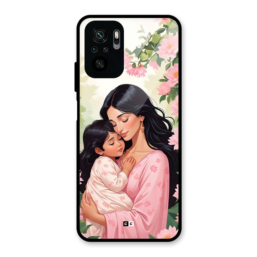 Mother Love Glass Back Case for Redmi Note 10S