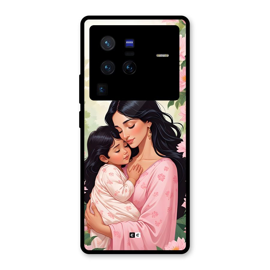 Mother Love Glass Back Case for Vivo X80 Pro