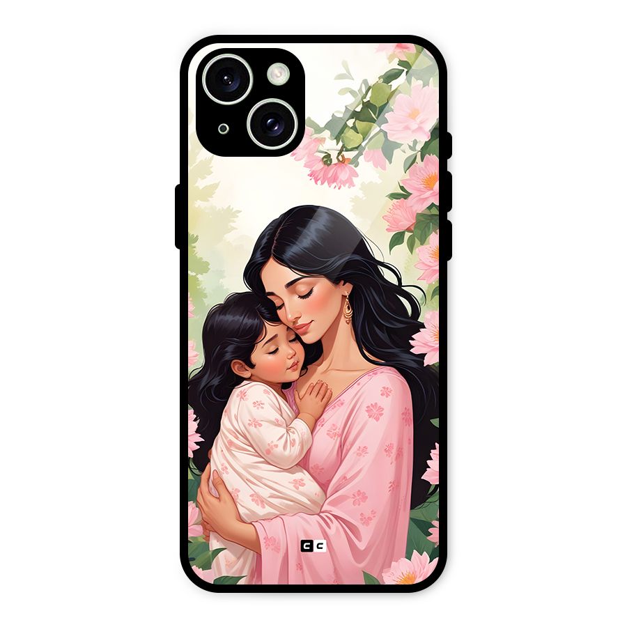 Mother Love Glass Back Case for iPhone 15 Plus