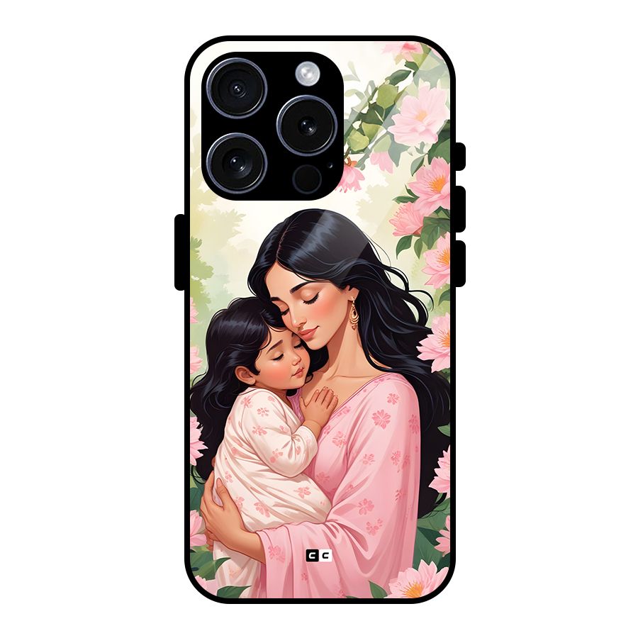 Mother Love Glass Back Case for iPhone 15 Pro