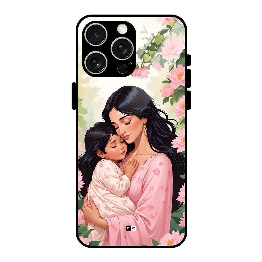 Mother Love Glass Back Case for iPhone 15 Pro Max