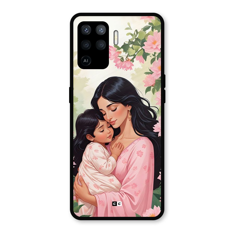 Mother Love Metal Back Case for Oppo F19 Pro