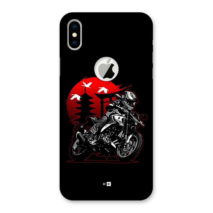 Moto Lean Back Case for iPhone X Logo Cut