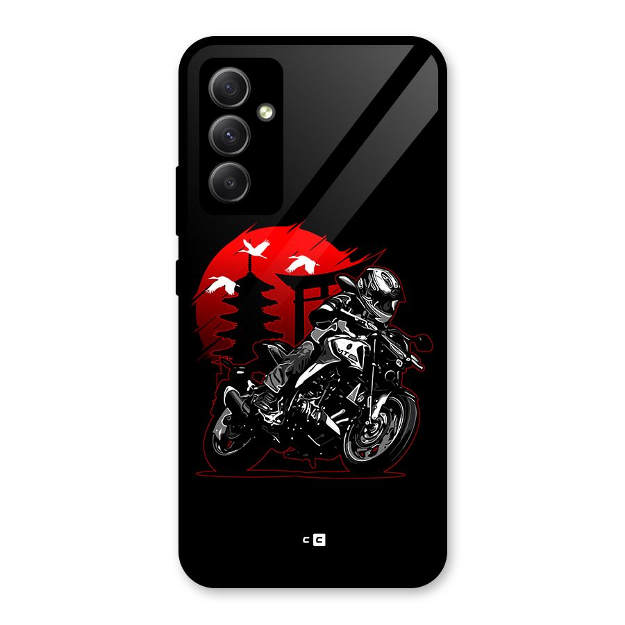 Moto Lean Glass Back Case for Galaxy A34