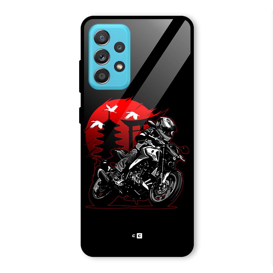 Moto Lean Glass Back Case for Galaxy A52