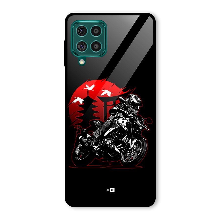 Moto Lean Glass Back Case for Galaxy F62