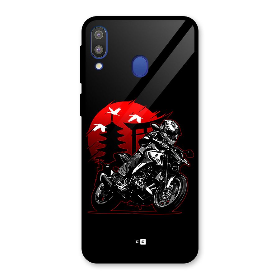 Moto Lean Glass Back Case for Galaxy M20