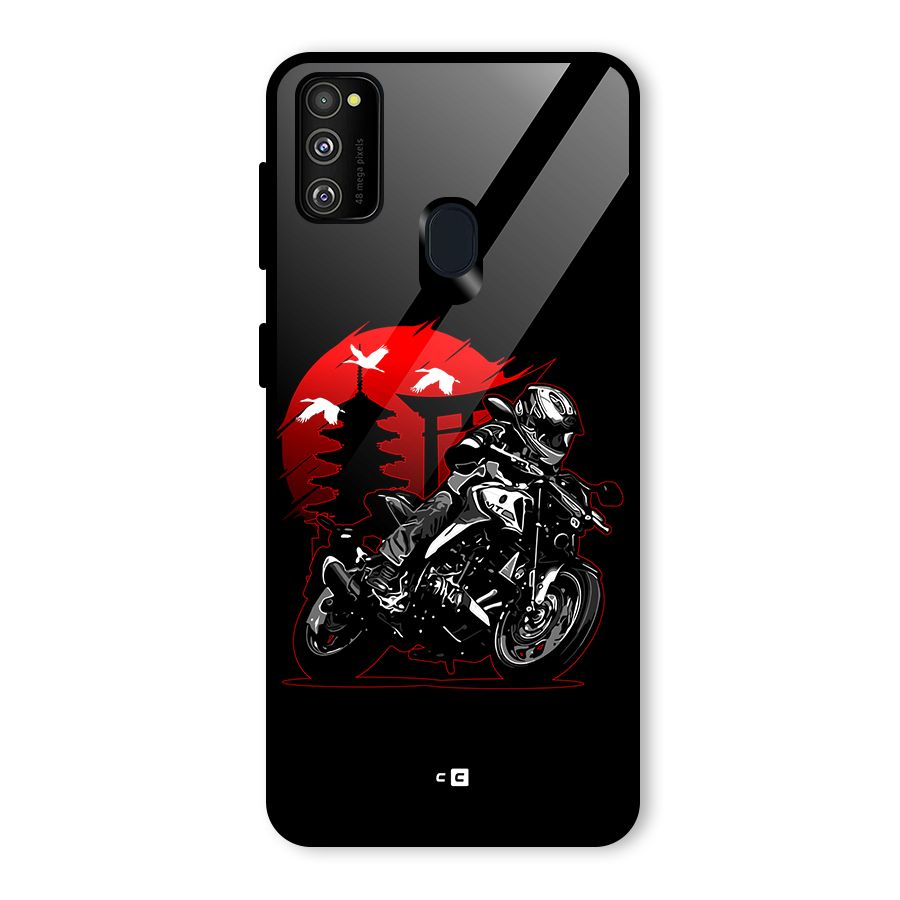 Moto Lean Glass Back Case for Galaxy M30s