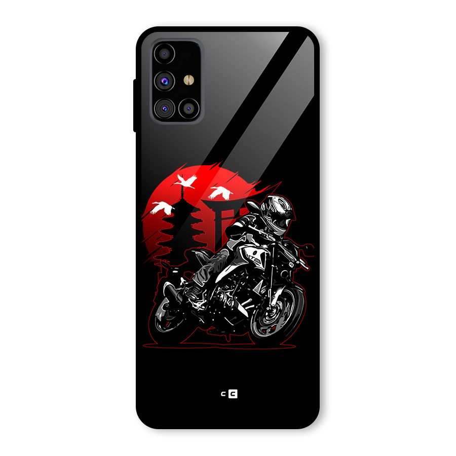 Moto Lean Glass Back Case for Galaxy M31s