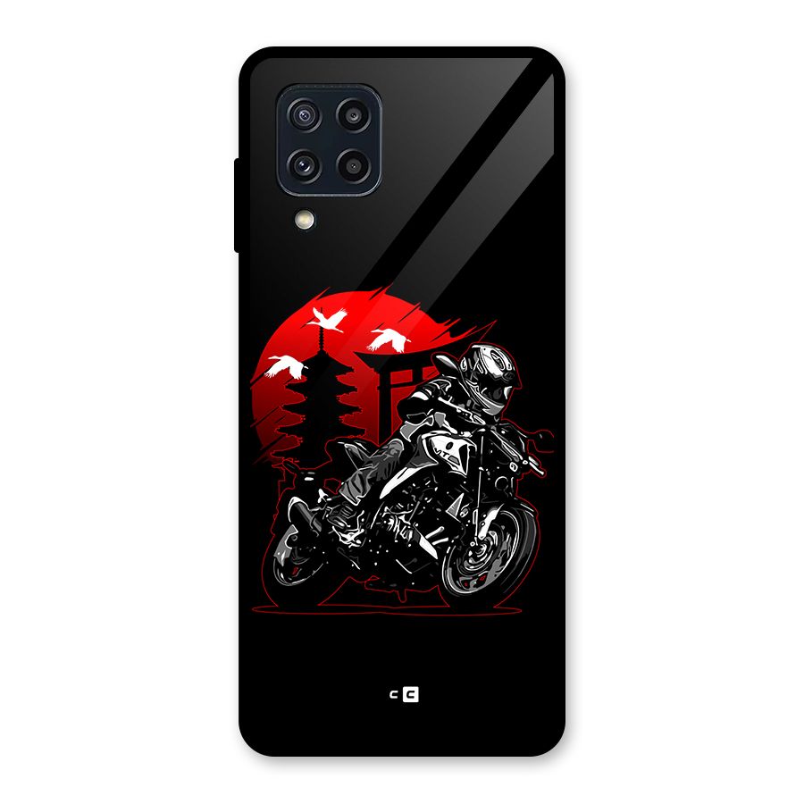 Moto Lean Glass Back Case for Galaxy M32