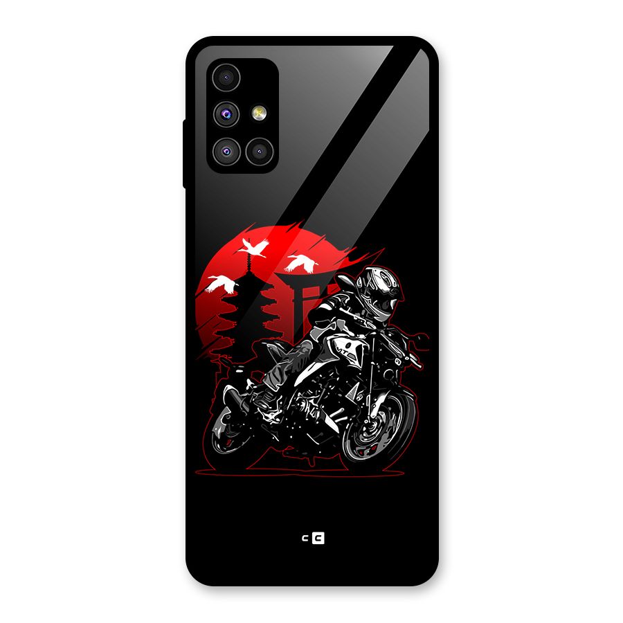 Moto Lean Glass Back Case for Galaxy M51