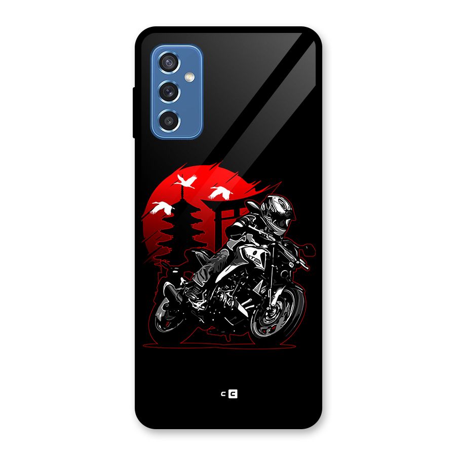 Moto Lean Glass Back Case for Galaxy M52 5G