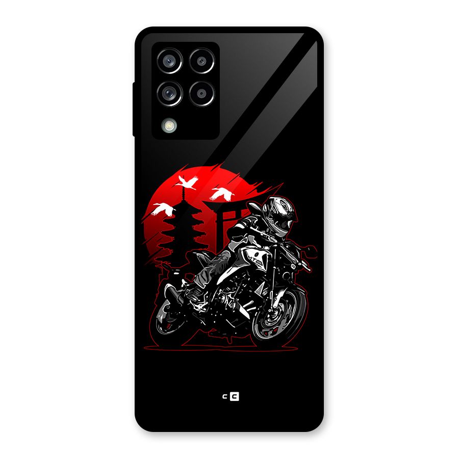 Moto Lean Glass Back Case for Galaxy M53 5G