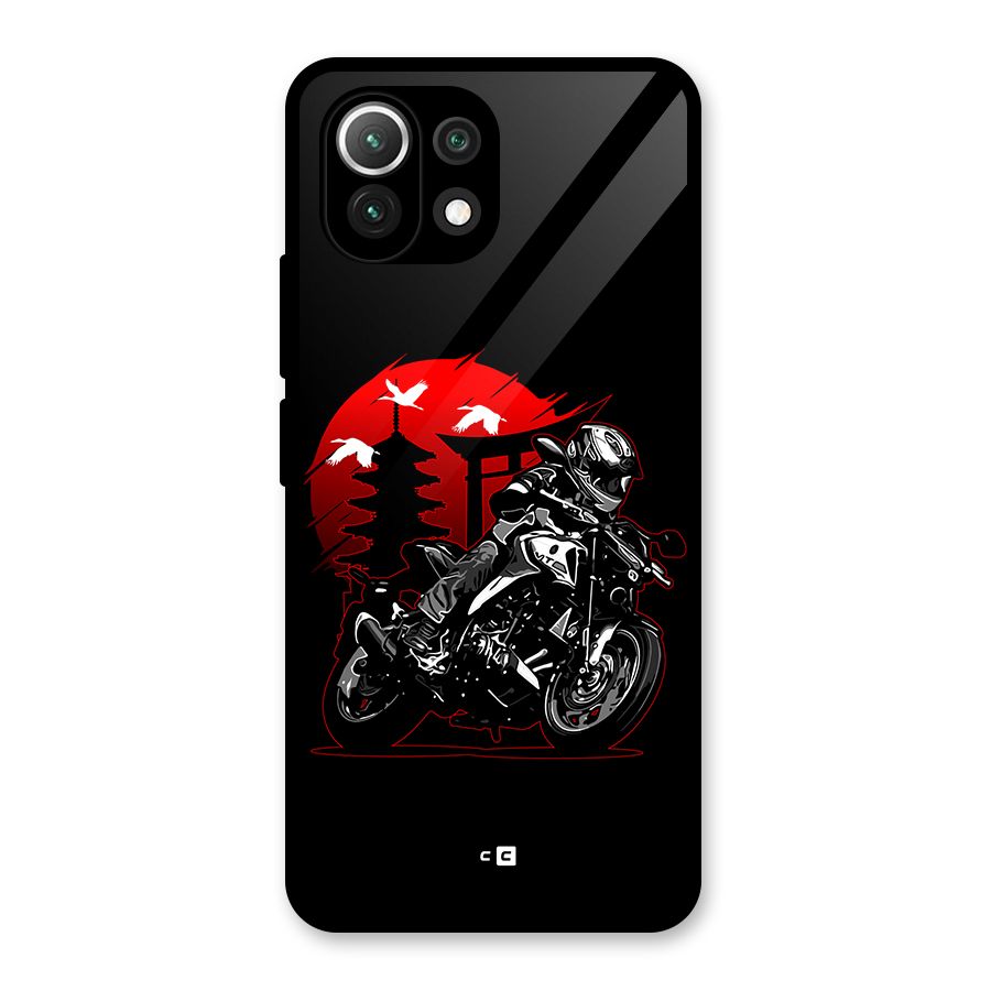 Moto Lean Glass Back Case for Mi 11 Lite
