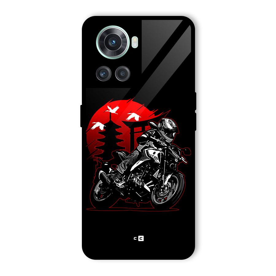Moto Lean Glass Back Case for OnePlus 10R
