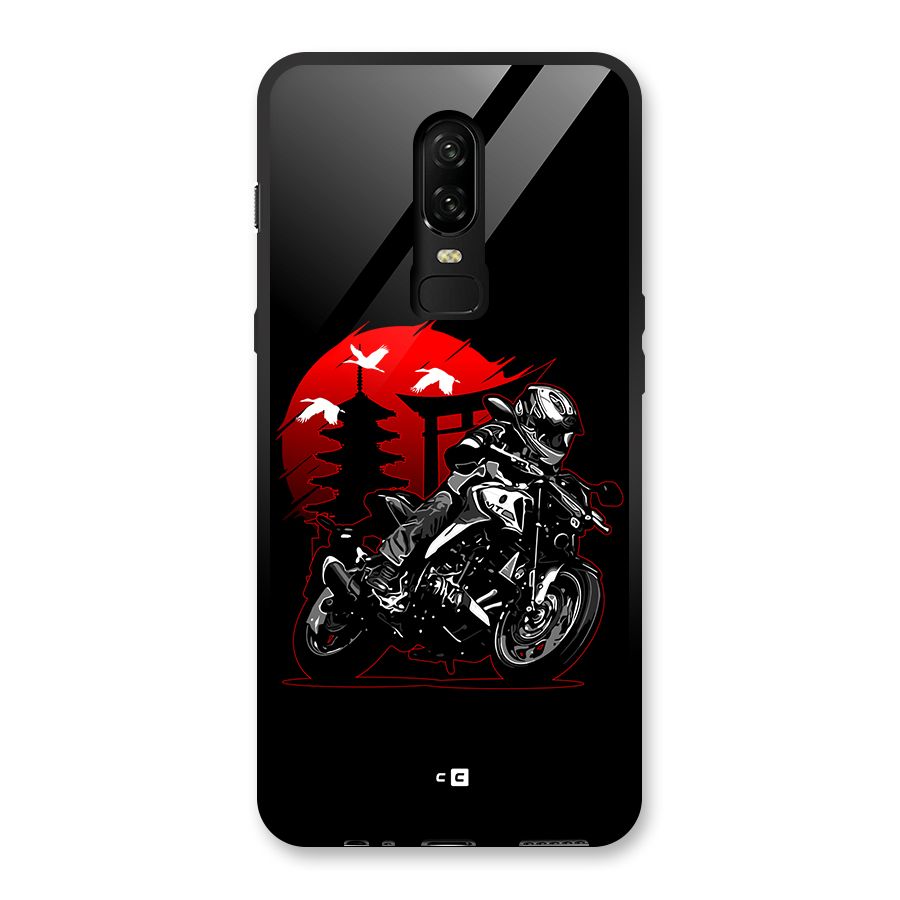 Moto Lean Glass Back Case for OnePlus 6
