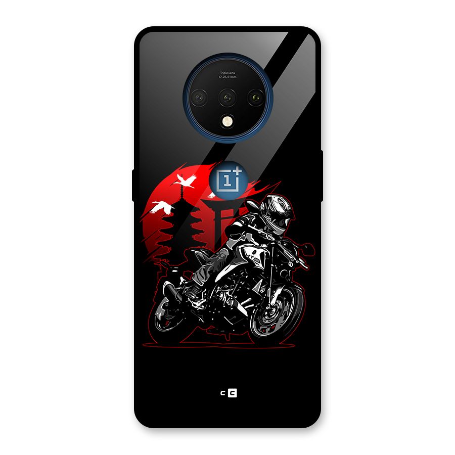 Moto Lean Glass Back Case for OnePlus 7T