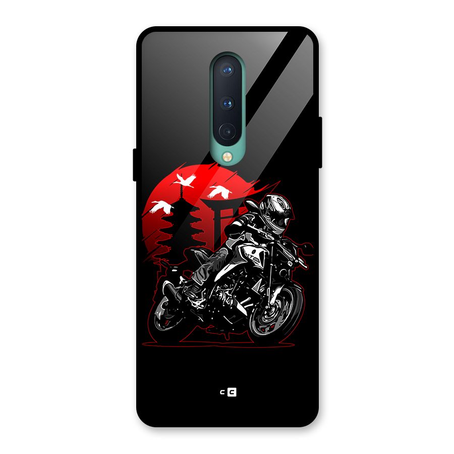 Moto Lean Glass Back Case for OnePlus 8