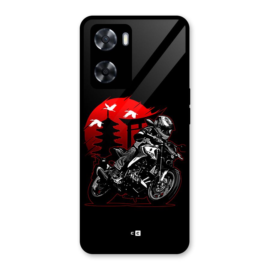 Moto Lean Glass Back Case for Oppo A57 2022