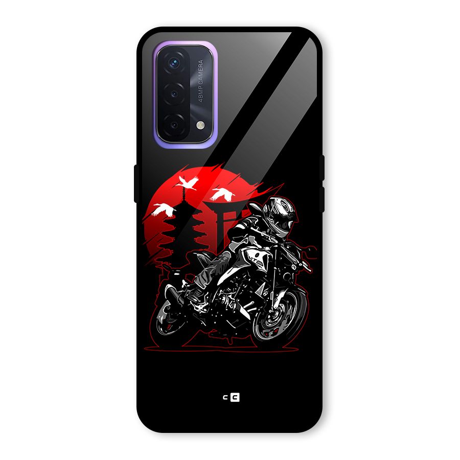 Moto Lean Glass Back Case for Oppo A74 5G