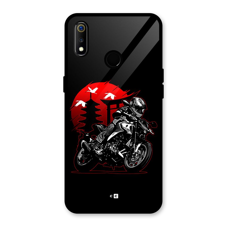 Moto Lean Glass Back Case for Realme 3i