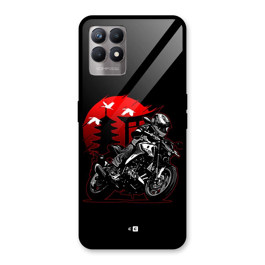 Moto Lean Glass Back Case for Realme 8i