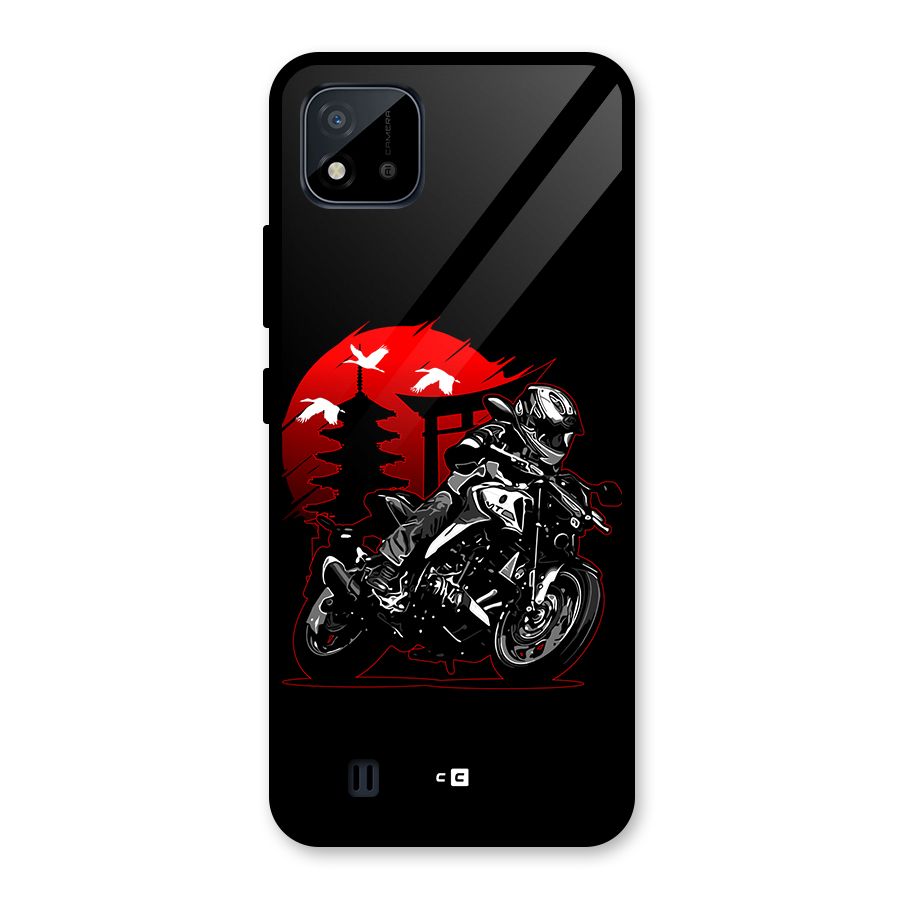 Moto Lean Glass Back Case for Realme C11 2021