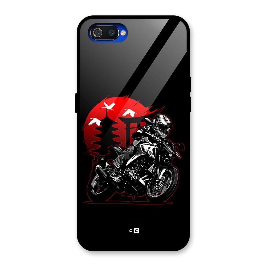 Moto Lean Glass Back Case for Realme C2