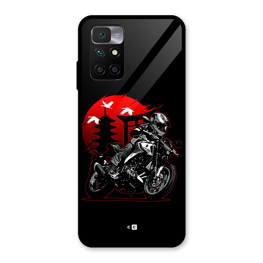 Moto Lean Glass Back Case for Redmi 10 Prime