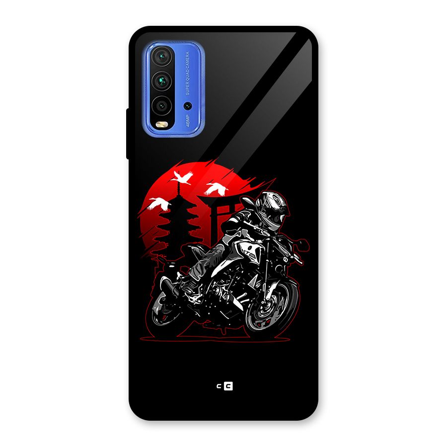 Moto Lean Glass Back Case for Redmi 9 Power