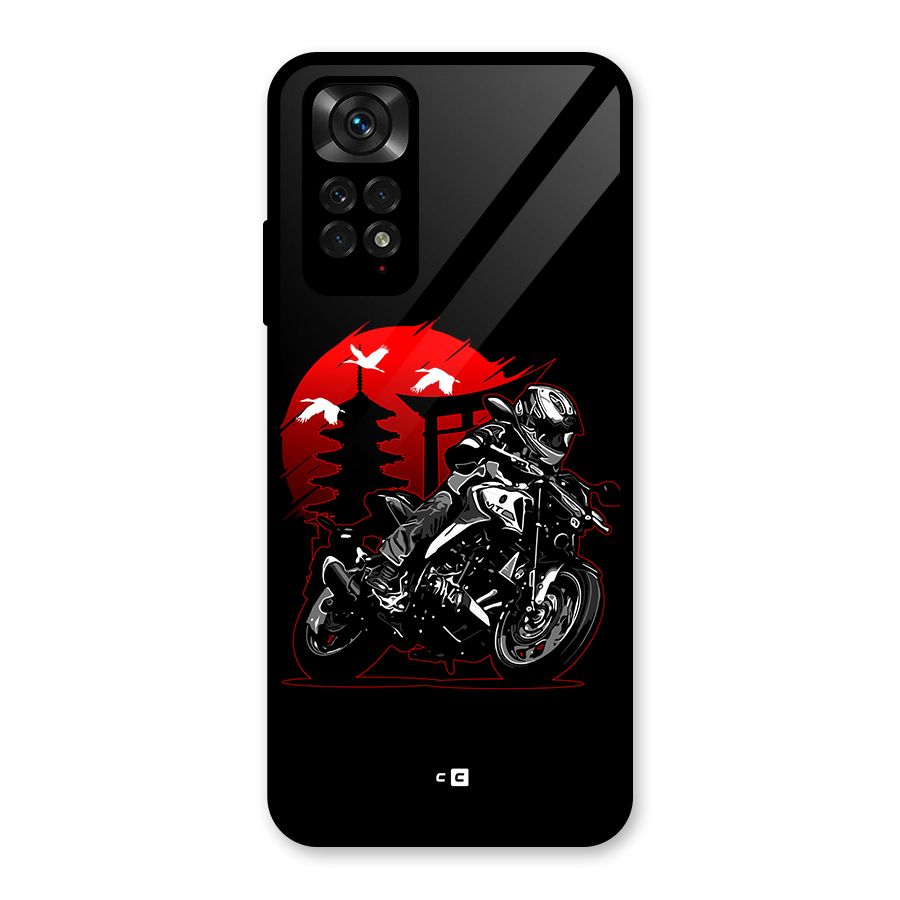 Moto Lean Glass Back Case for Redmi Note 11S